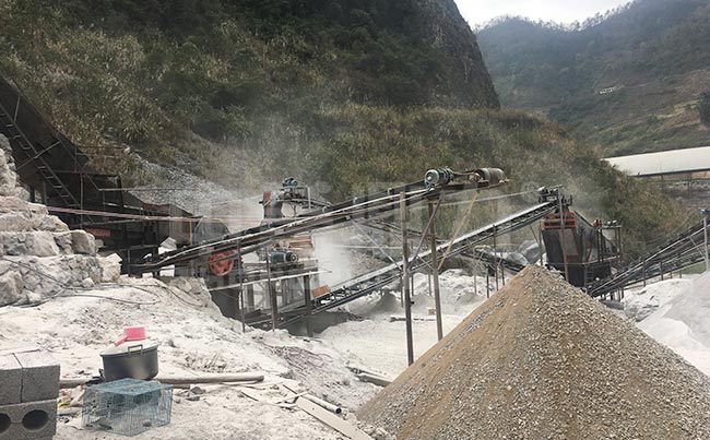 广西南宁时产150吨石料生产线