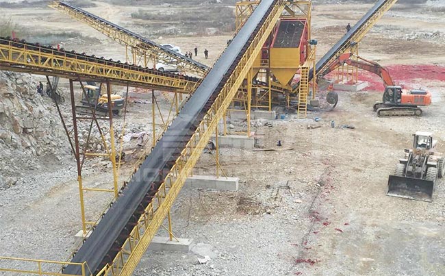 广西柳州时产600吨石子生产线