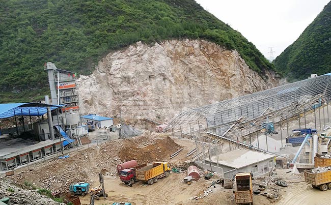 贵州六盘水时产100吨环保砂石生产线