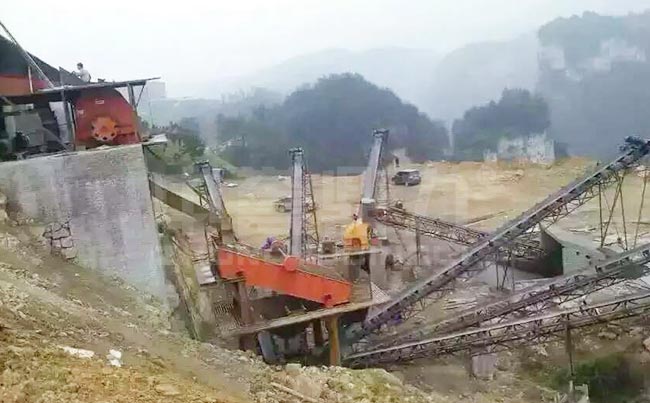 贵州遵义时产100吨碎石生产线