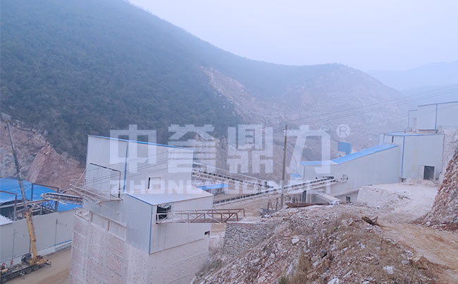 湖北荆门时产500吨碎石生产线案例
