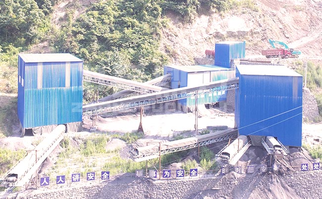 陕西省安康市时产600-800吨破碎石子生产线案例