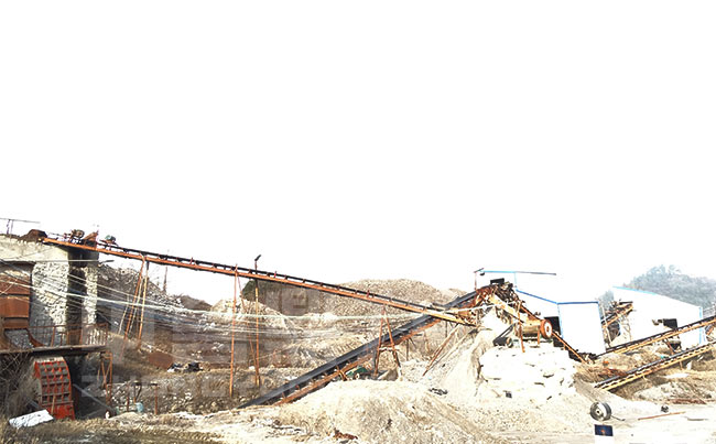 湖北保安镇时产200吨石子生产线