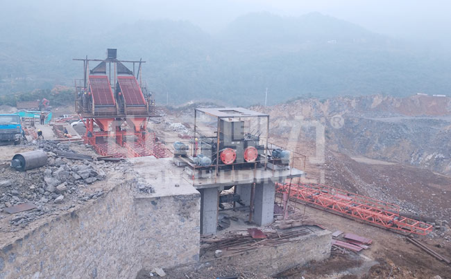 四川省广安市时产250-300吨小型制砂生产线案例