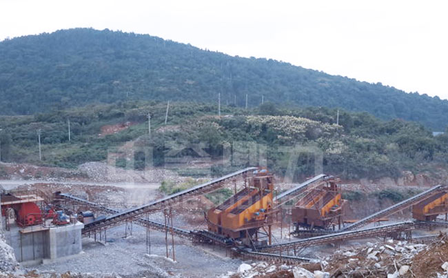江西省九江市日产一万吨石子生产线