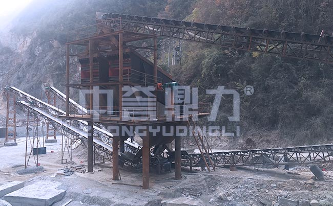 陕西省商洛市镇安县时产400吨建材石料生产线案例