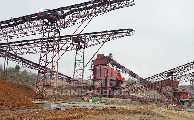 江西宜春市时产500吨矿山碎石生产线