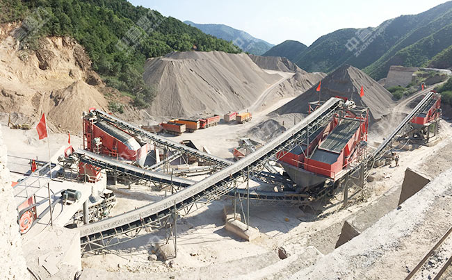 甘肃省固原三关口时产600-800吨大型石子厂