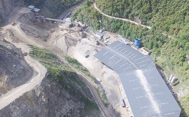 四川乐山市沐川县大型采石场生产线案例